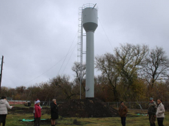 В панинском поселке Тойда 1-я установили новую водонапорную башню