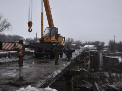 В Эртиле начался ремонт моста через реку Большой Эртиль