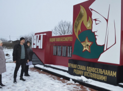 В Эртильском селе установили новый памятник «Скорбящая мать»