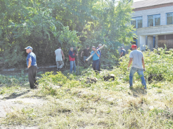 В Эртильском селе активисты провели субботник