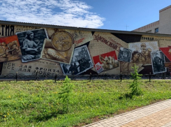 В Панино нарисовали граффити с портретом участника ВОВ