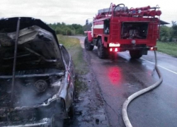 В Аннинском районе сгорел «Ниссан Кашкай»