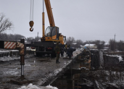 В Эртиле начался ремонт моста через реку Большой Эртиль