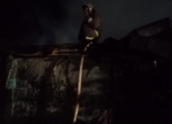 В Аннинском районе сгорела надворная постройка
