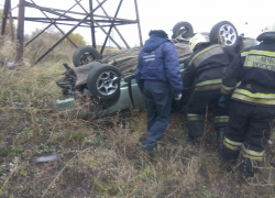 ВАЗ улетел в кювет в Аннинском районе: есть пострадавшие