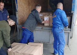 В Таловском районе аграрии отправили очередную партию гумпомощи на Украину