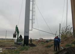 В Таловском селе установили новую водонапорную башню Рожновского