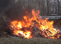 В Таловском районе коммунальщики сожгли мусор