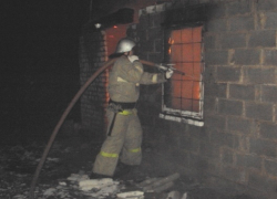 В Бобровском районе произошёл пожар