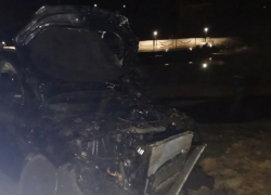 В Бобровском районе легковушка съехала в пруд