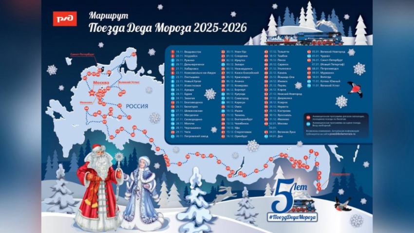 Поезд Деда Мороза снова не приедет в Воронежскую область