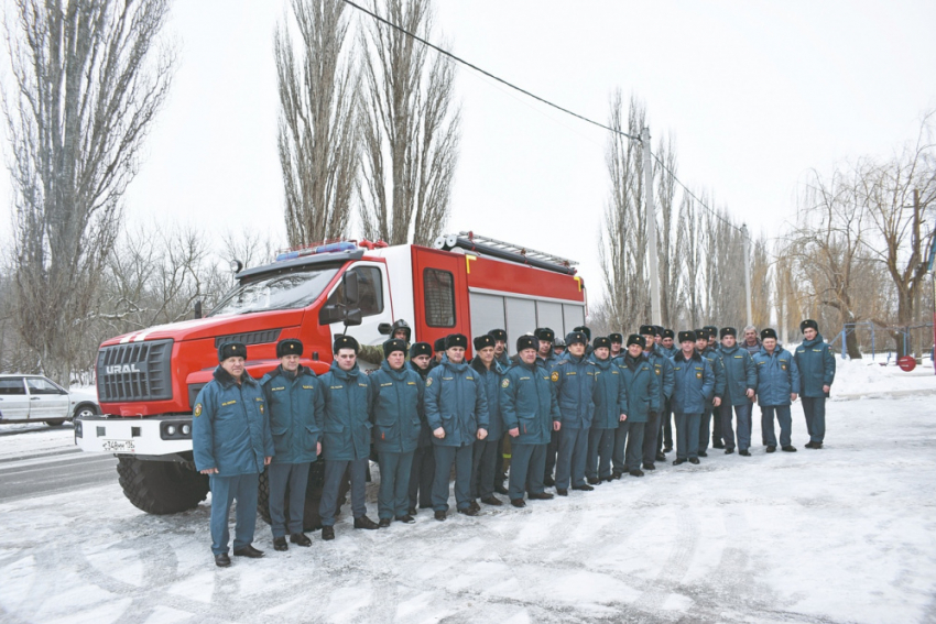 В Эртильской пожарно-спасательной части появилась новая автоцистерна