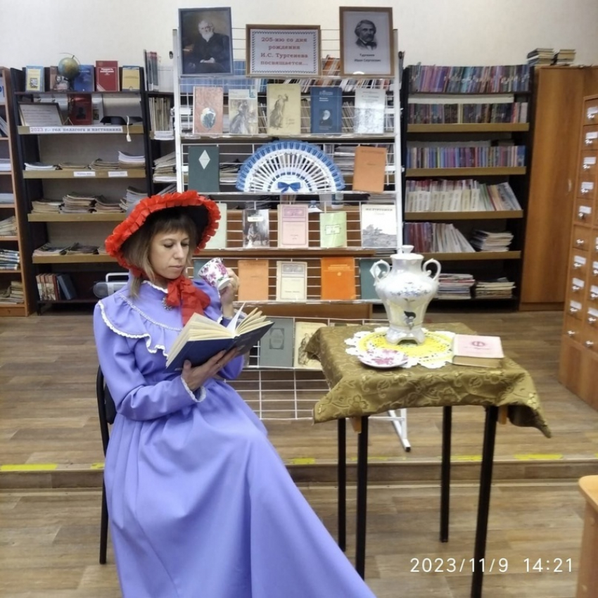 Жители Панинского района посетили литературную гостиную «В гостях у Тургенева»