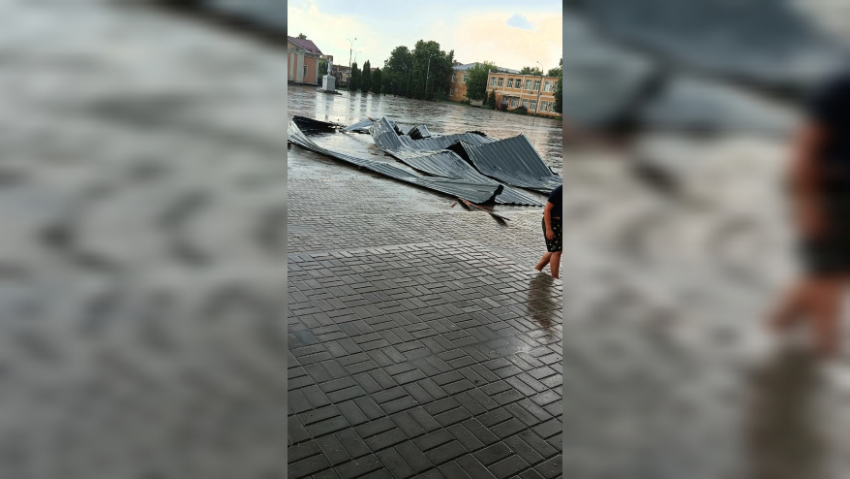 В Панино после грозы сорвало крышу и пропало электричество