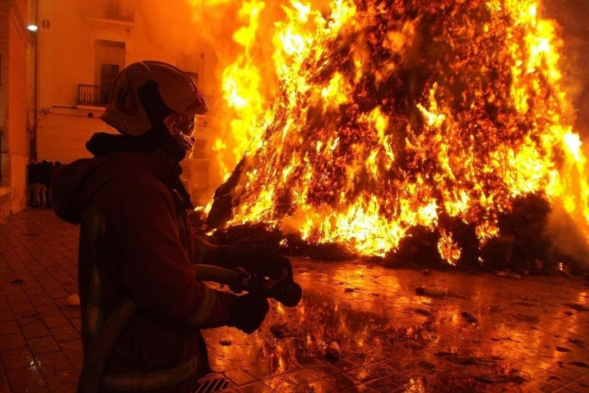 В Анне пожарные тушили пожар в ванной комнате